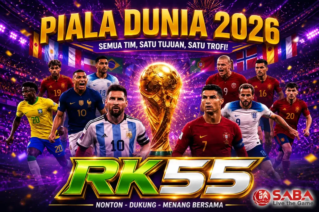 Keseruan taktik pertandingan sepak bola turnamen global lewat aplikasi mobile RK55